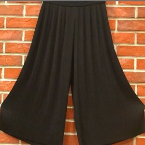 Zara Pleated Black Palazzo Pants
